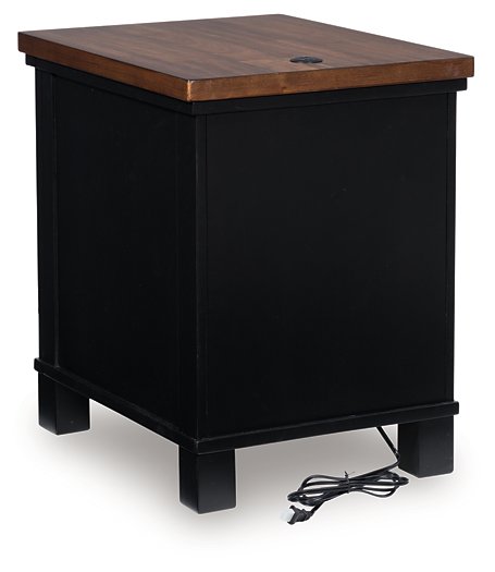 Wildenauer Chairside End Table - U&U Home Budget Furniture (Carteret, NJ)