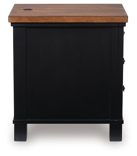 Wildenauer Chairside End Table - U&U Home Budget Furniture (Carteret, NJ)