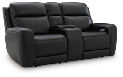5Z-Relaxation Power Reclining Loveseat with Console - U&U Home Budget Furniture (Carteret, NJ)