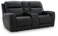5Z-Relaxation Power Reclining Loveseat with Console - U&U Home Budget Furniture (Carteret, NJ)