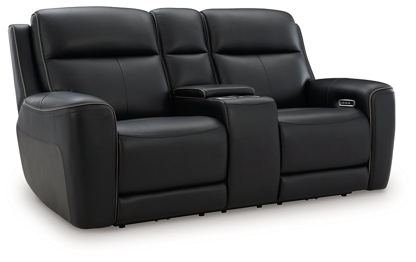 5Z-Relaxation Power Reclining Loveseat with Console - U&U Home Budget Furniture (Carteret, NJ)