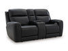 5Z-Relaxation Power Reclining Loveseat with Console - U&U Home Budget Furniture (Carteret, NJ)
