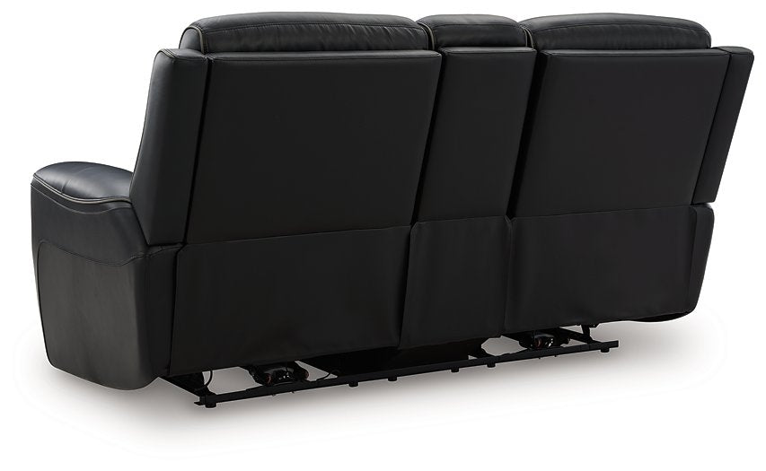 5Z-Relaxation Power Reclining Loveseat with Console - U&U Home Budget Furniture (Carteret, NJ)