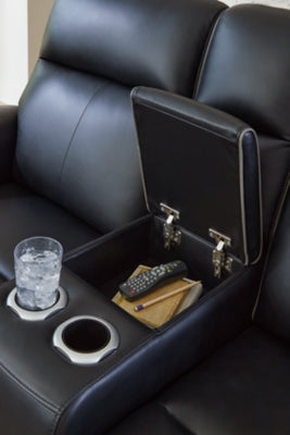 5Z-Relaxation Power Reclining Loveseat with Console - U&U Home Budget Furniture (Carteret, NJ)
