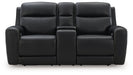 5Z-Relaxation Power Reclining Loveseat with Console - U&U Home Budget Furniture (Carteret, NJ)