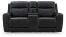5Z-Relaxation Power Reclining Loveseat with Console - U&U Home Budget Furniture (Carteret, NJ)