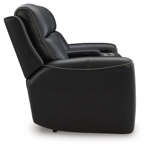5Z-Relaxation Power Reclining Loveseat with Console - U&U Home Budget Furniture (Carteret, NJ)