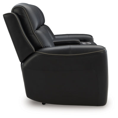 5Z-Relaxation Power Reclining Loveseat with Console - U&U Home Budget Furniture (Carteret, NJ)