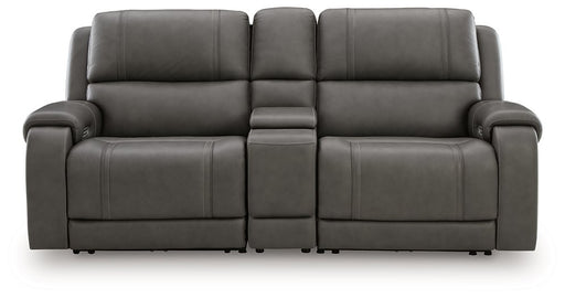 5Z - Pittson Power Reclining Sectional Loveseat with Console - U&U Home Budget Furniture (Carteret, NJ)