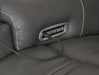 5Z - Pittson Power Reclining Sectional Loveseat with Console - U&U Home Budget Furniture (Carteret, NJ)