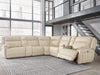 Double Deal Reclining Sectional with 2 Consoles - U&U Home Budget Furniture (Carteret, NJ)