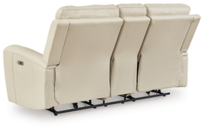 Dahlmoore Power Reclining Loveseat with Console - U&U Home Budget Furniture (Carteret, NJ)