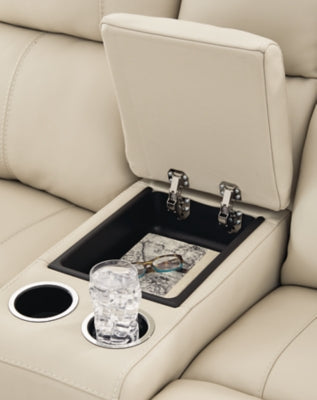 Dahlmoore Power Reclining Loveseat with Console - U&U Home Budget Furniture (Carteret, NJ)
