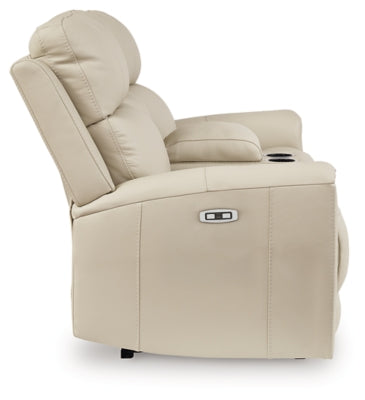 Dahlmoore Power Reclining Loveseat with Console - U&U Home Budget Furniture (Carteret, NJ)