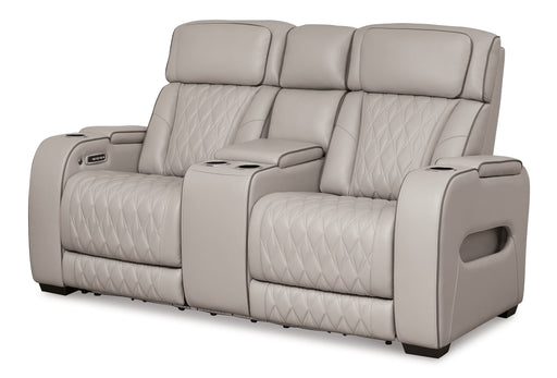 Boyington Power Reclining Loveseat with Console - U&U Home Budget Furniture (Carteret, NJ)