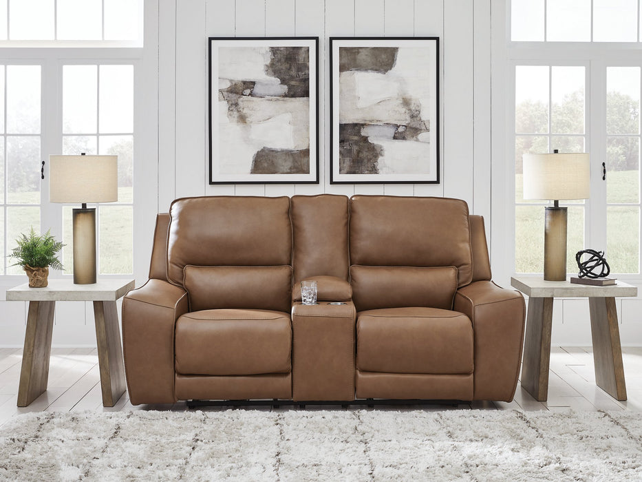 DeepWakes Power Reclining Loveseat with Console - U&U Home Budget Furniture (Carteret, NJ)