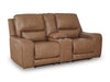 DeepWakes Power Reclining Loveseat with Console - U&U Home Budget Furniture (Carteret, NJ)