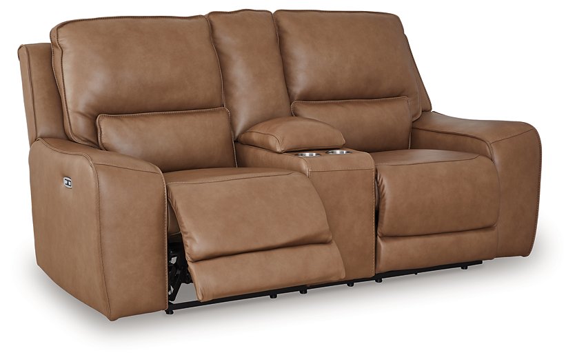DeepWakes Power Reclining Loveseat with Console - U&U Home Budget Furniture (Carteret, NJ)
