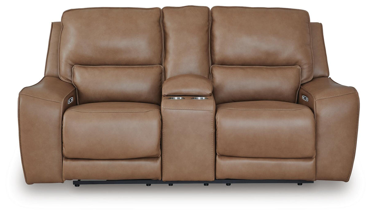 DeepWakes Power Reclining Loveseat with Console - U&U Home Budget Furniture (Carteret, NJ)