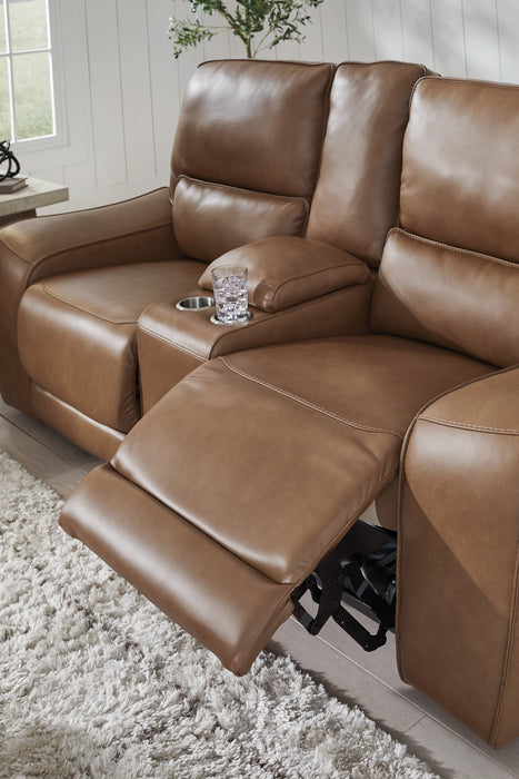 DeepWakes Power Reclining Loveseat with Console - U&U Home Budget Furniture (Carteret, NJ)