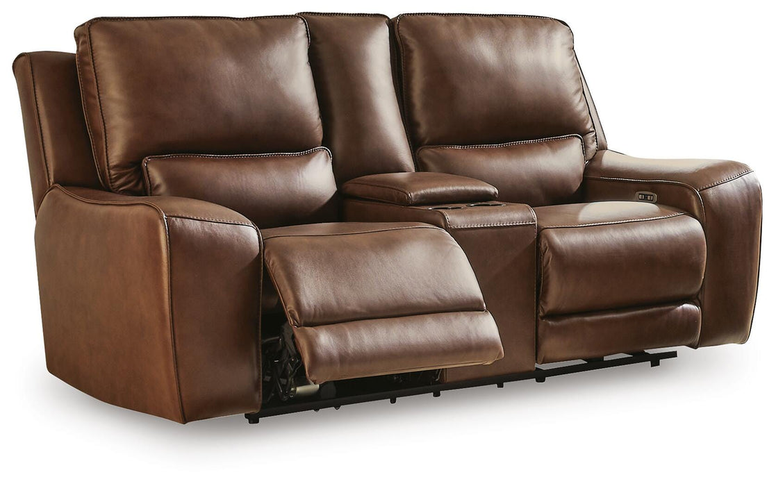 DeepWakes Power Reclining Loveseat with Console - U&U Home Budget Furniture (Carteret, NJ)
