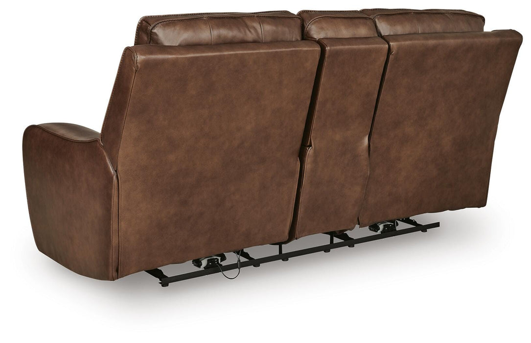DeepWakes Power Reclining Loveseat with Console - U&U Home Budget Furniture (Carteret, NJ)