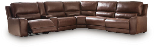 DeepWakes Reclining Sectional with Storage Console - U&U Home Budget Furniture (Carteret, NJ)
