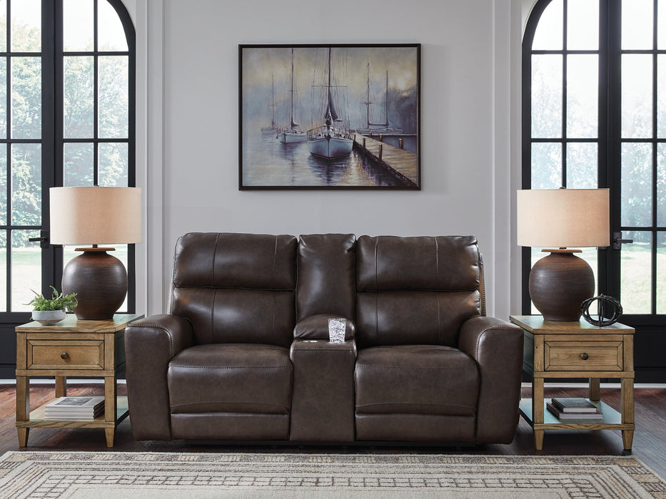 Crossplex Power Reclining Loveseat with Console - U&U Home Budget Furniture (Carteret, NJ)