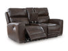 Crossplex Power Reclining Loveseat with Console - U&U Home Budget Furniture (Carteret, NJ)