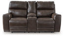 Crossplex Power Reclining Loveseat with Console - U&U Home Budget Furniture (Carteret, NJ)