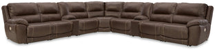 Dunleith Power Reclining Sectional - U&U Home Budget Furniture (Carteret, NJ)
