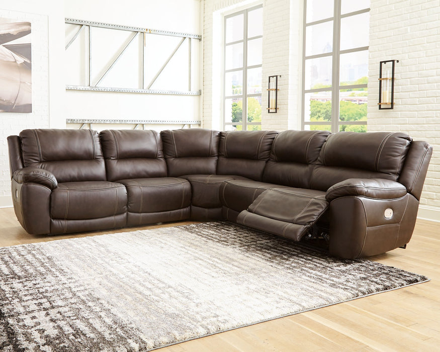 Dunleith Power Reclining Sectional - U&U Home Budget Furniture (Carteret, NJ)