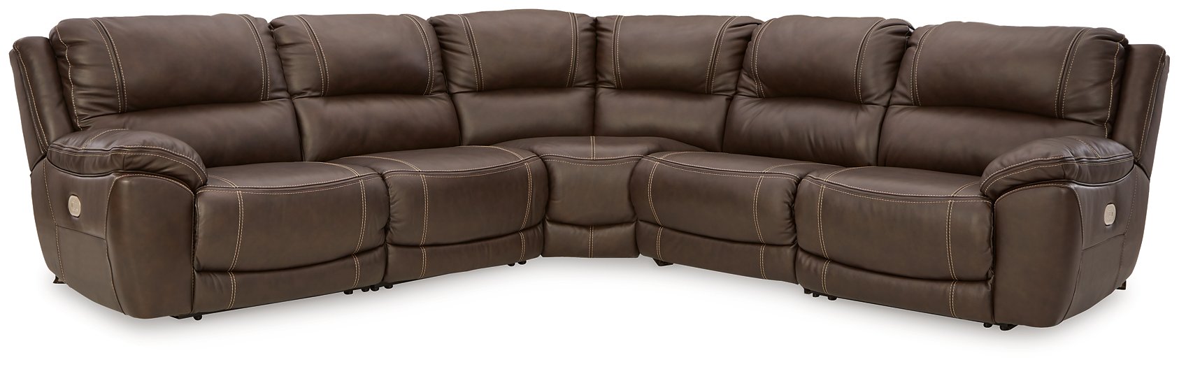 Dunleith Power Reclining Sectional - U&U Home Budget Furniture (Carteret, NJ)