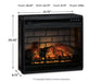 Wildenauer 76" TV Stand with Electric Fireplace - U&U Home Budget Furniture (Carteret, NJ)