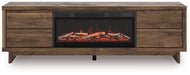 Zadilyn 72" TV Stand with Electric Fireplace - U&U Home Budget Furniture (Carteret, NJ)