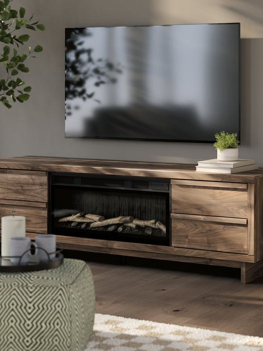 Zadilyn 72" TV Stand with Electric Fireplace - U&U Home Budget Furniture (Carteret, NJ)