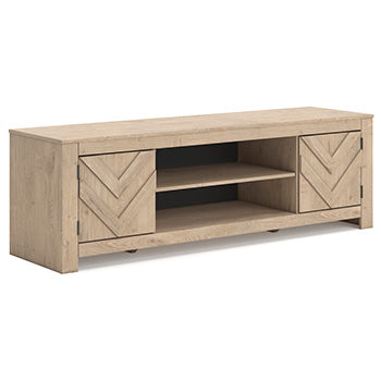 Cayboni 71" TV Stand with Electric Fireplace - U&U Home Budget Furniture (Carteret, NJ)