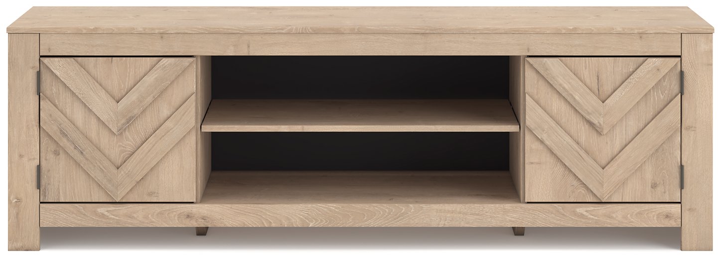 Cayboni 71" TV Stand with Electric Fireplace - U&U Home Budget Furniture (Carteret, NJ)
