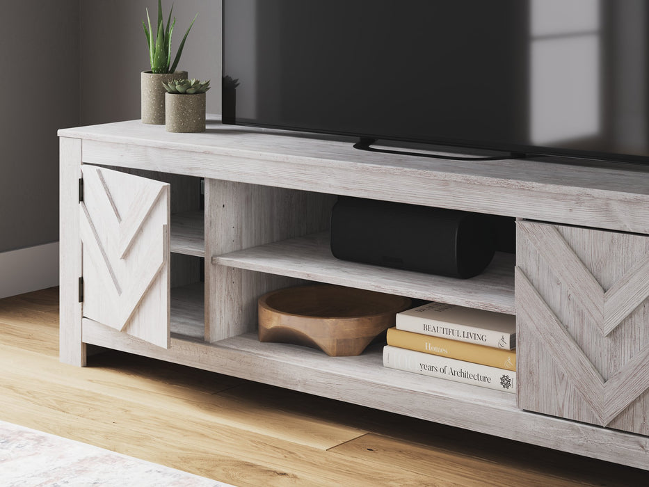 Cayboni 71" TV Stand with Electric Fireplace - U&U Home Budget Furniture (Carteret, NJ)