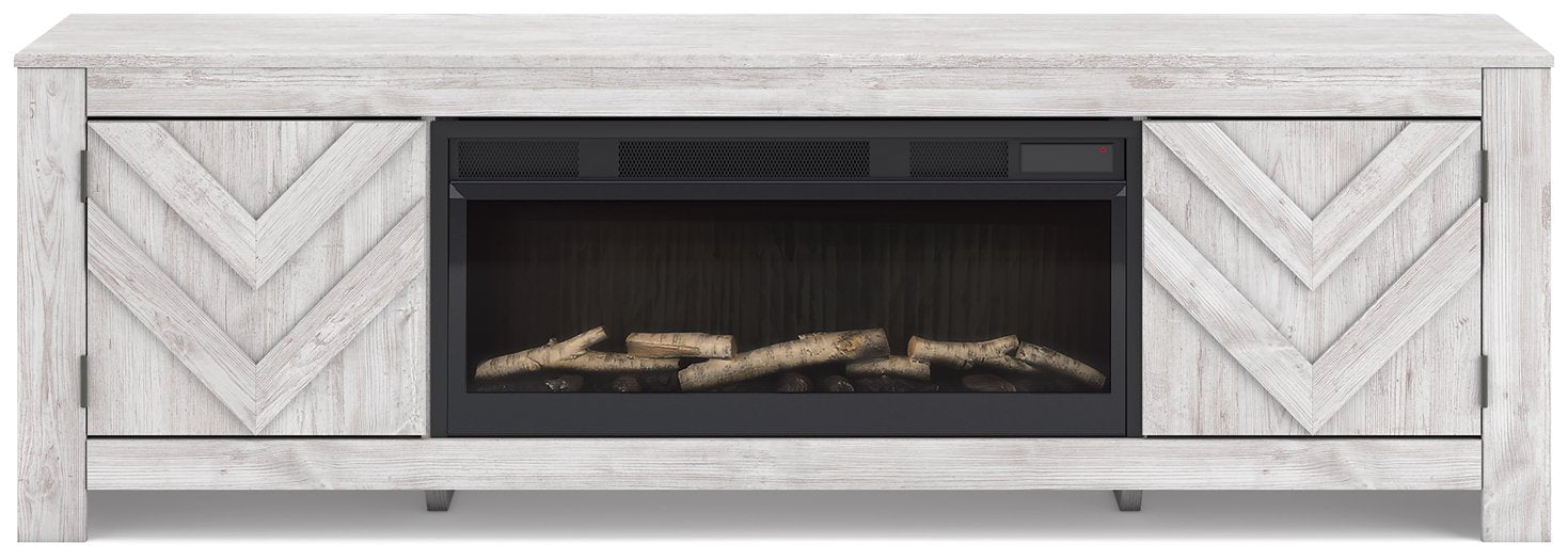 Cayboni 71" TV Stand with Electric Fireplace - U&U Home Budget Furniture (Carteret, NJ)