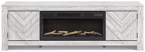 Cayboni 71" TV Stand with Electric Fireplace - U&U Home Budget Furniture (Carteret, NJ)