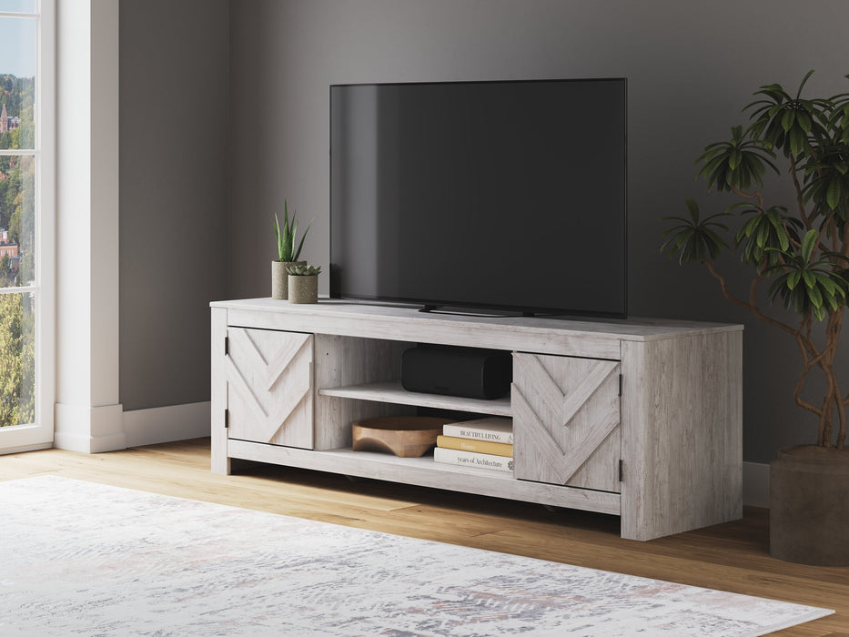 Cayboni 71" TV Stand with Electric Fireplace - U&U Home Budget Furniture (Carteret, NJ)