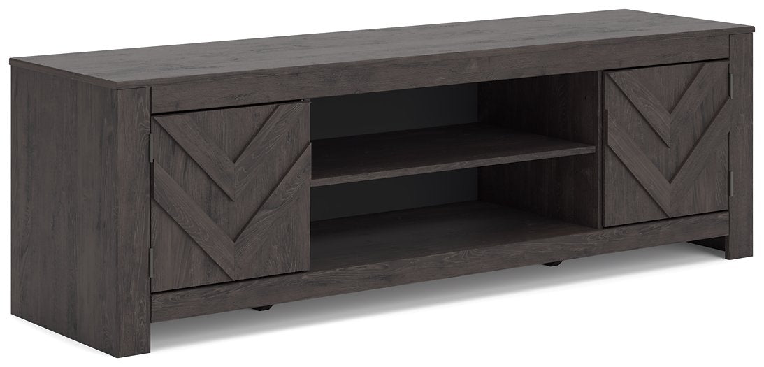 Cayboni 71" TV Stand with Electric Fireplace - U&U Home Budget Furniture (Carteret, NJ)