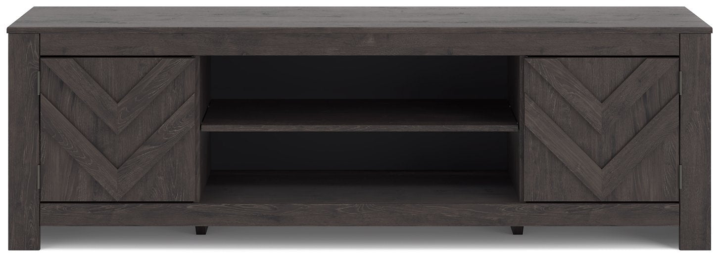 Cayboni 71" TV Stand with Electric Fireplace - U&U Home Budget Furniture (Carteret, NJ)