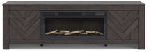 Cayboni 71" TV Stand with Electric Fireplace - U&U Home Budget Furniture (Carteret, NJ)