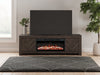 Cayboni 71" TV Stand with Electric Fireplace - U&U Home Budget Furniture (Carteret, NJ)