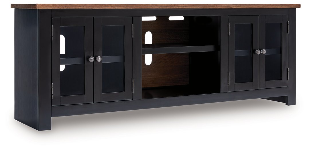 Wildenauer 76" TV Stand with Electric Fireplace - U&U Home Budget Furniture (Carteret, NJ)