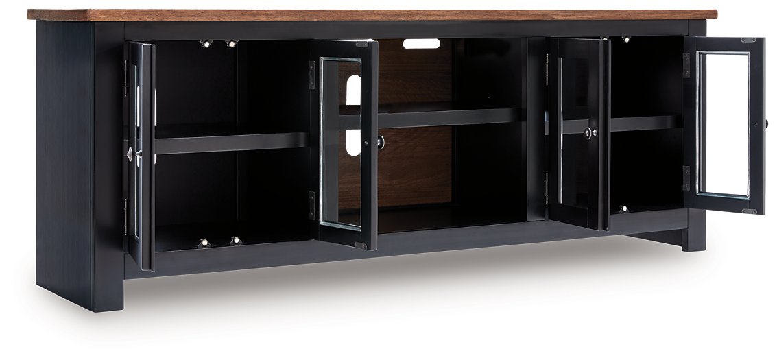 Wildenauer 76" TV Stand with Electric Fireplace - U&U Home Budget Furniture (Carteret, NJ)
