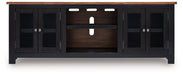 Wildenauer 76" TV Stand with Electric Fireplace - U&U Home Budget Furniture (Carteret, NJ)
