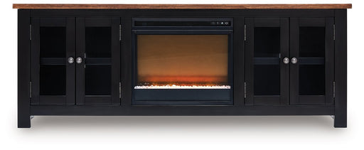 Wildenauer 76" TV Stand with Electric Fireplace - U&U Home Budget Furniture (Carteret, NJ)